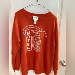 Orange Crew Neck Schitt’s Creek Sweater